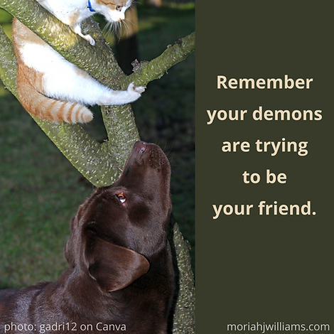 Meme: Demons trying contrast